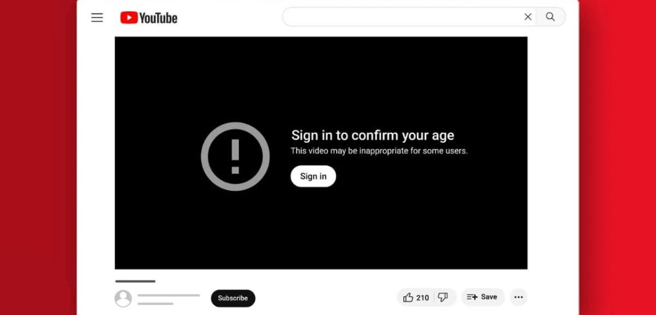 YouTube is on line with the new AI Age Certification System!